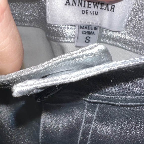 Annie Wear Metallic Wide Leg Pants NEW - Picture 10 of 13